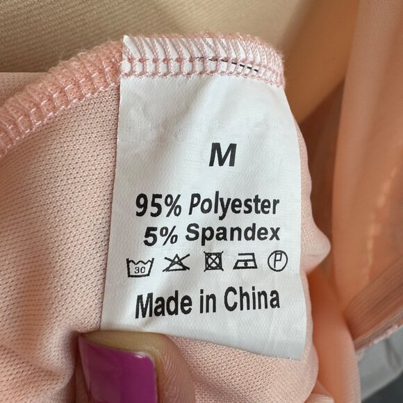 Peach Bohemian Boho Lace V-Neck Maxi Dress Photo Shoot Size Small‎ - Picture 12 of 13